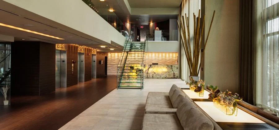 Durable but attractive flooring solutions for hotels and other hospitality sites.