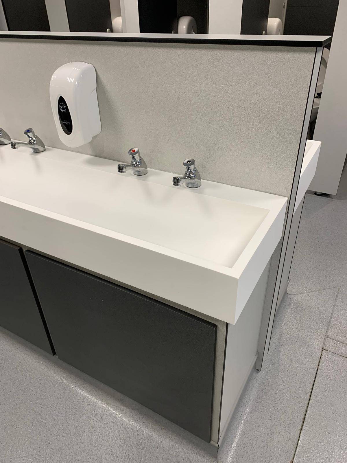This Wigan school loved how we converted old toilets into a bright, secure, gender-neutral washroom that boosts safety